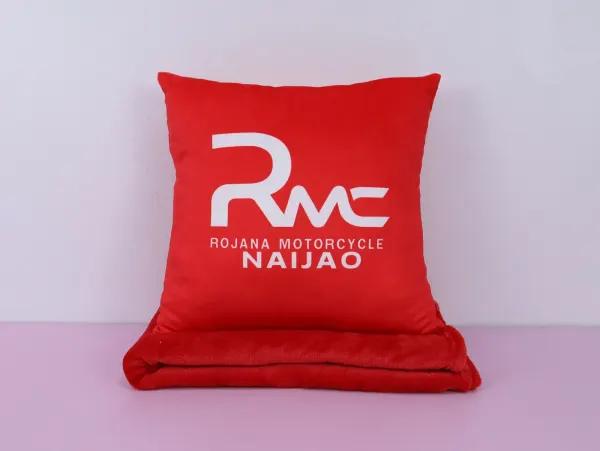 หมอนผ้าห่มถอดแยกสี่เหลี่ยม ขนาด 14"x14" ผ้านาโน Sublimation