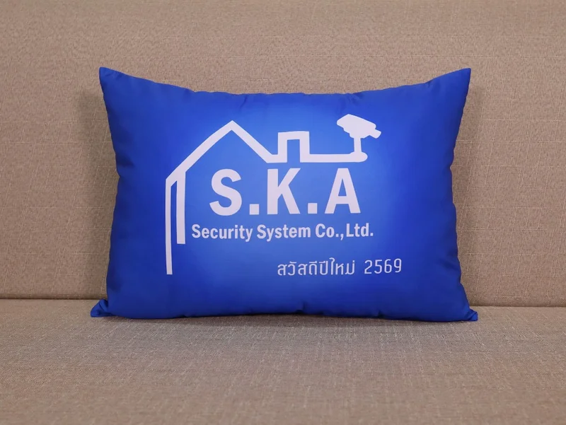 หมอนอิงพิมพ์โลโก้ปีใหม่ ภาพที่ 1